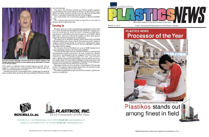 Plastikos News Article